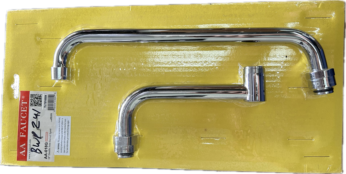 BWP241 Wok Spout only, 18", Double Joint