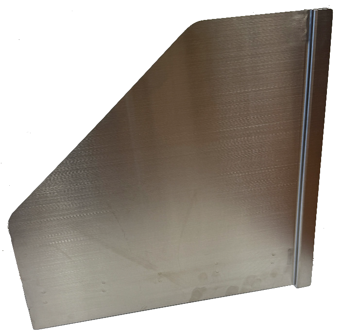 HRDWR688 Wok Range Splash Guard, Left