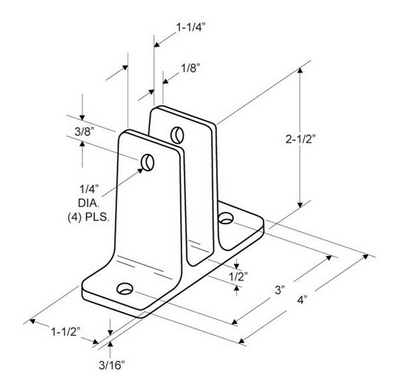 HRDWR751 Partition Bracket