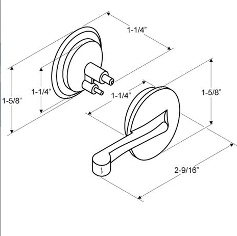 HRDWR753 Knob Set, Inside & Outside
