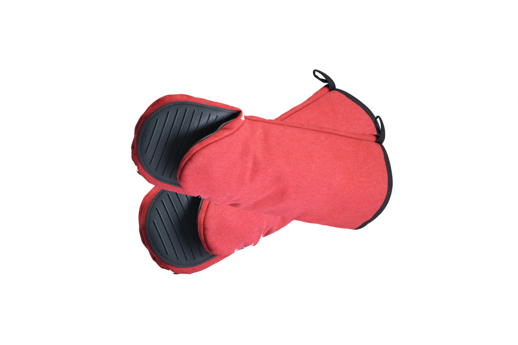 TOOL112 Commercial Oven Mitt, Red 14"