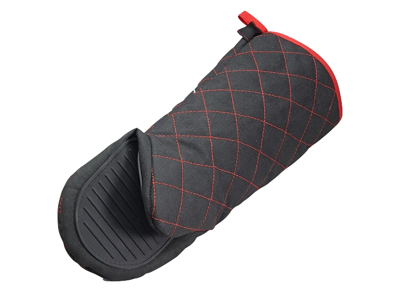 TOOL113 Commercial Oven Mitt, Black 14"