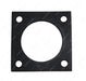 Gsk147 Square Flange Gasket 3In X 3In Rubber 2-1/4In Mount Centers BURNERS