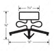 Gsk178 Door Gasket 13In X 22-7/8In Black GASKET REFRIGERATION