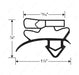 Gsk193 Door Gasket 25-1/6In X 53-5/8In Black GASKET REFRIGERATION