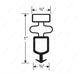 Gsk195 Door Gasket 21-1/2In X 31-1/4In Black