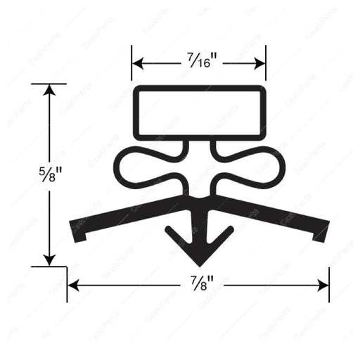 Gsk199 Door Gasket 20-1/2 X 30-1/8 Black