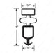 Gsk212 Door Gasket 25-3/4In X 54-1/8In Black