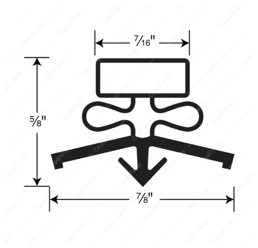 Gsk221 Door Gasket 17-3/4In X 26-1/4In Black GASKET REFRIGERATION