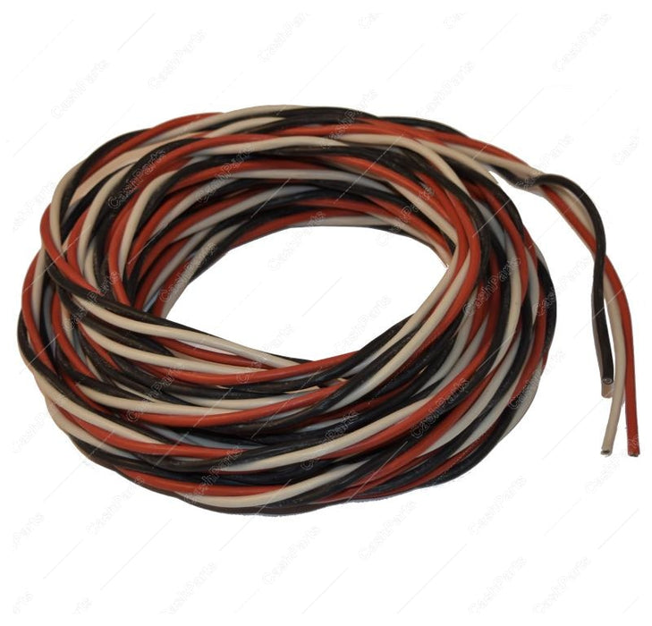 Htw007 50Ft 12 Gauge High Temperature Glass Braid Copper Wire 