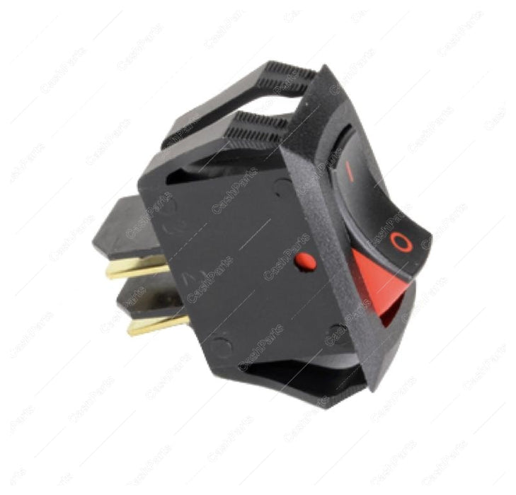 Sw025 Black & Red Rocker Switch 20A 125V 15A 250V Spst Electrical Switches
