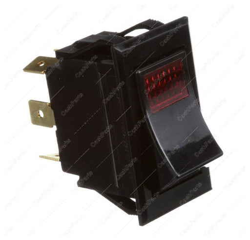 Sw210 Black Rocker Switch Red Lighted 15A 125V 10A 250V Dpdt Electrical Switches