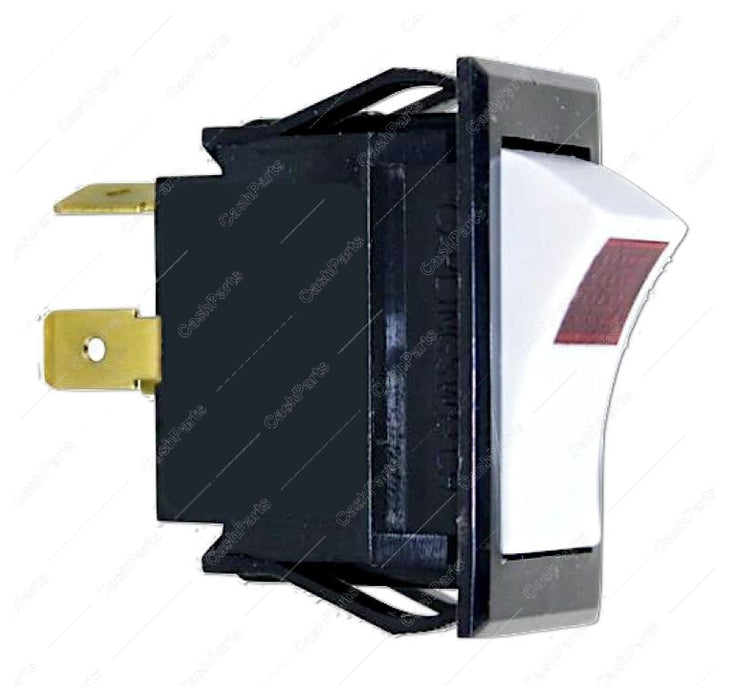 Sw218 Black Plastic Switch With White Rocker And Red Light 15A 125V 10A 250V Dpst Electrical Switches