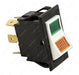Sw219 Black Plastic Switch With White Rocker And Green & Amber Light 24V Lamp Dpst Electrical Switches