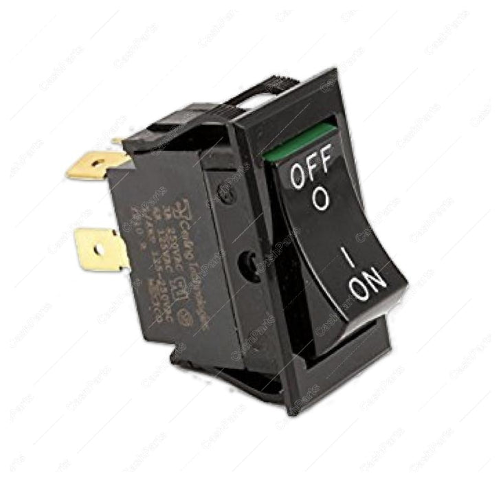 Sw246 Black Plastic Rocker Switch 6A 125V 3A 250V Dpst Electrical Switches