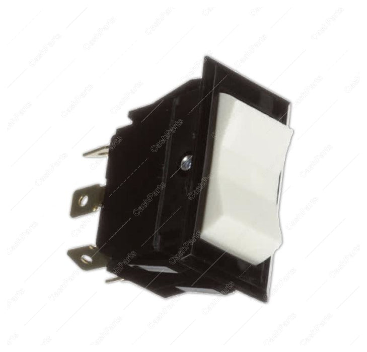 Sw255 Black & White Rocker Switch 15A 125V 10A 250V Dpdt Electrical Switches