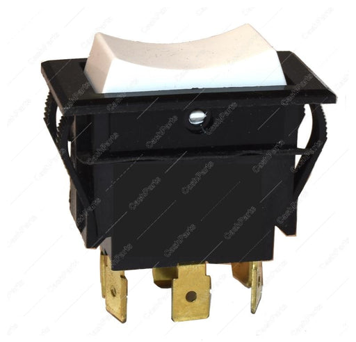 Sw256 Black & White Rocker Switch 6A 125V 3A 250V Dpdt Electrical Switches