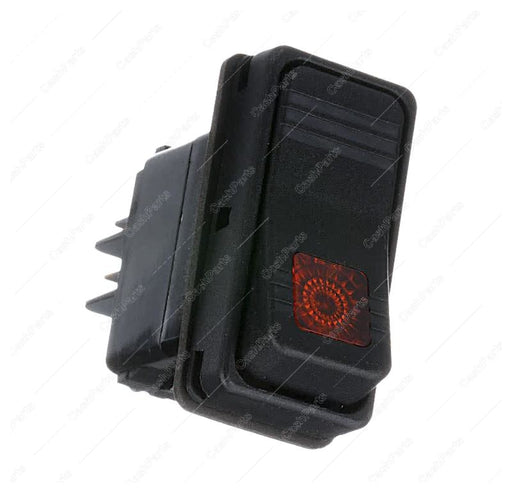 Sw261 Black Rocker Switch Red Light 15A 125V 10A 250V Dpst Electrical Switches